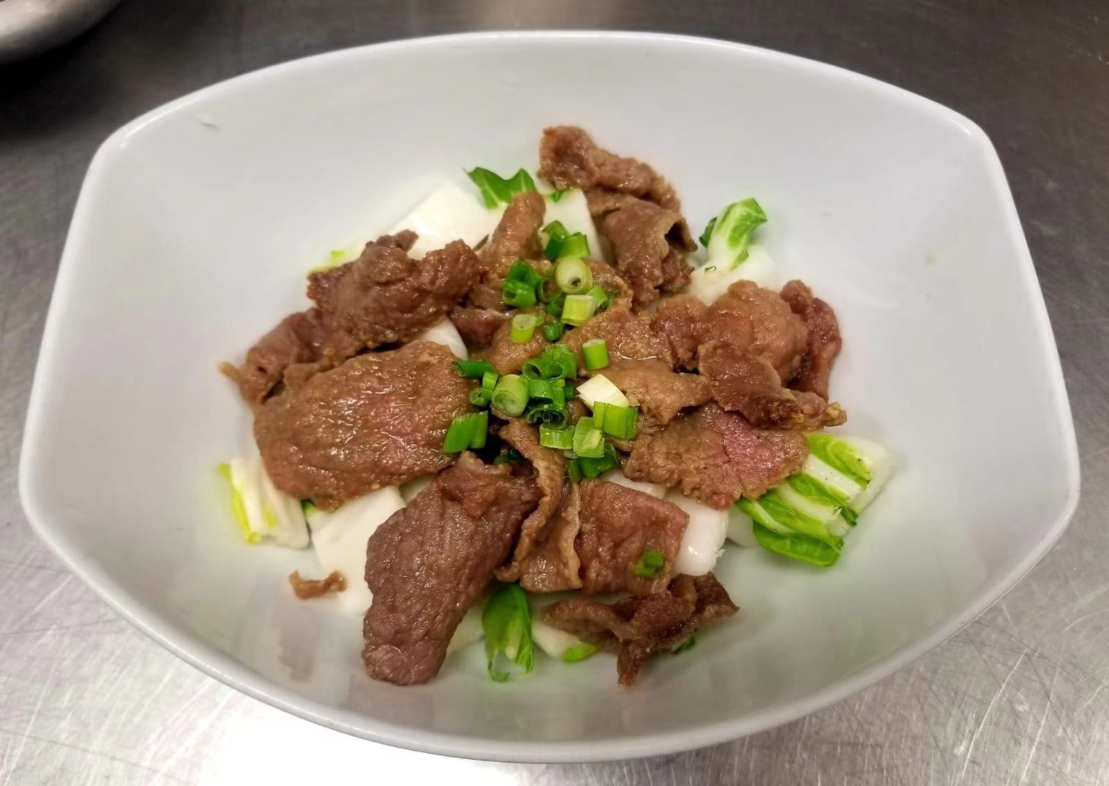 110. Beef and Chinese Greens Soup