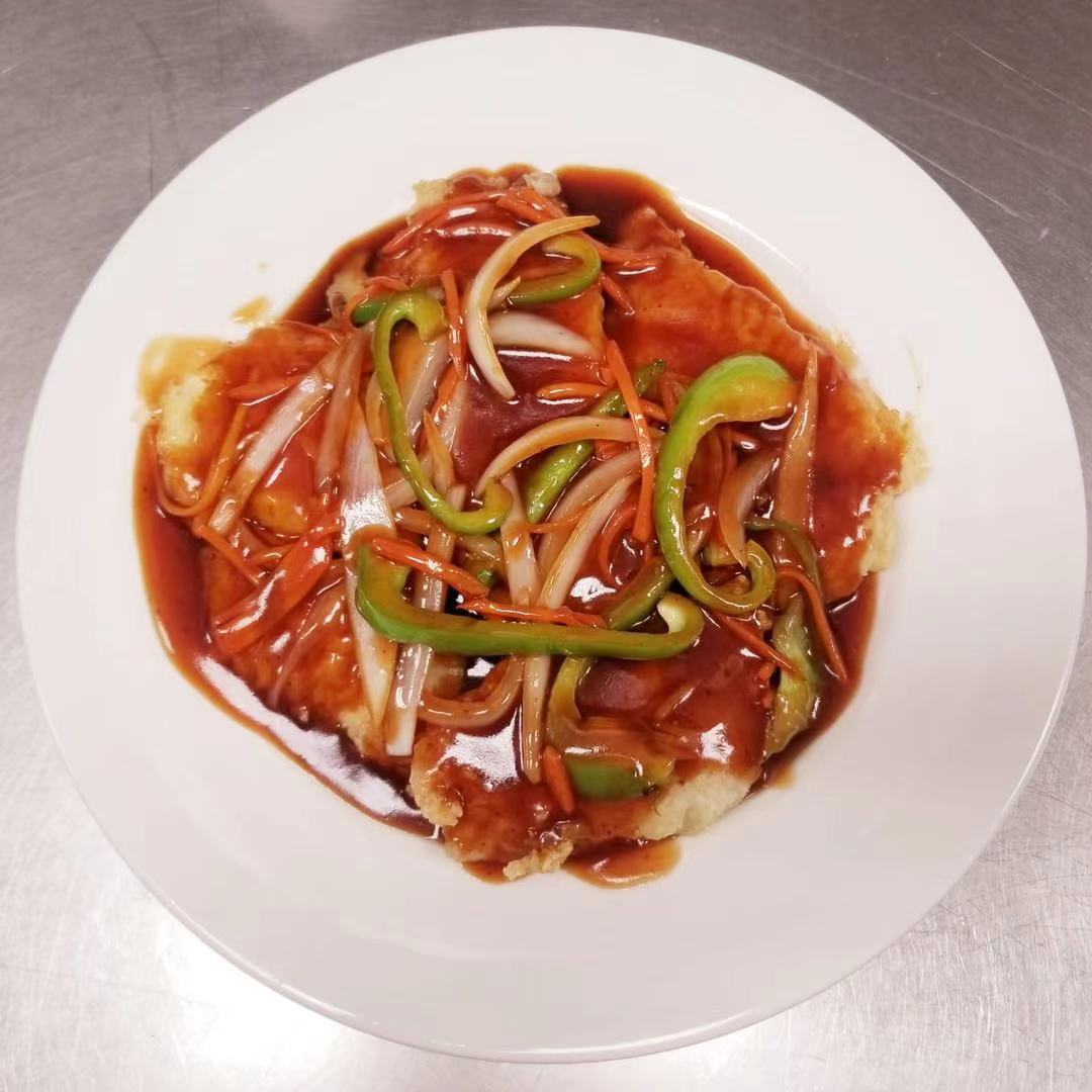 149. Fried Fish Fillet with Sweet and Sour Sauce